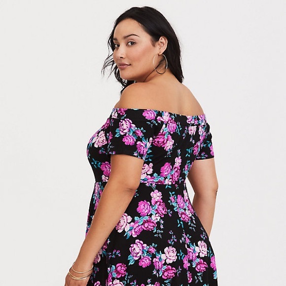 Torrid Off The Shoulder Skater Dress - Picture 3 of 5